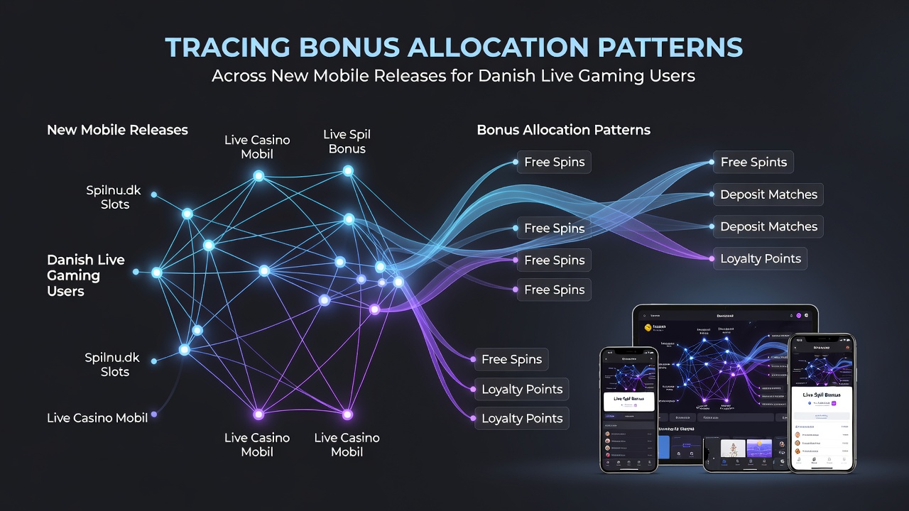Graf over bonusallokeringsdata for danske live gaming brugere på mobile enheder